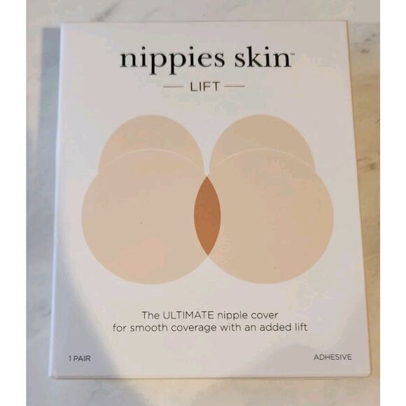 B-Six Nippies Skin Lift Nipple Cover Fits A/B/C Cup Crème Medical Grade Silicon - Picture 1 of 6